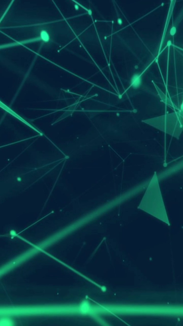 简约科技绿色线条