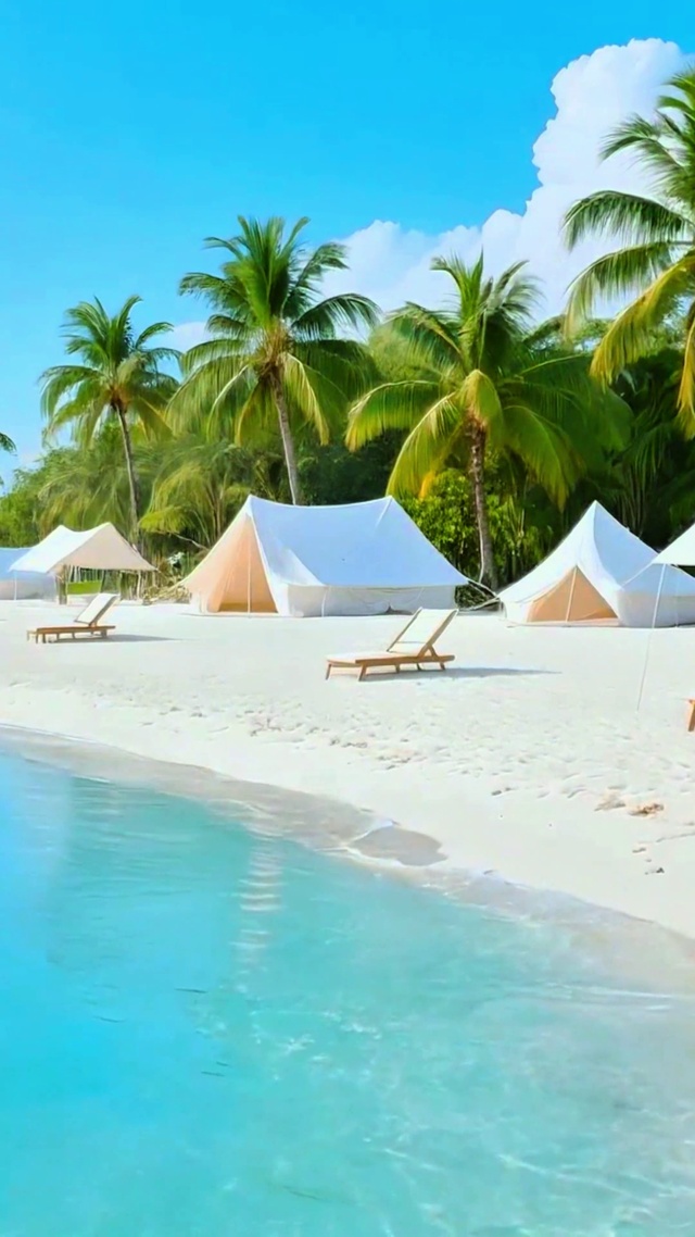 唯美大海沙滩4K