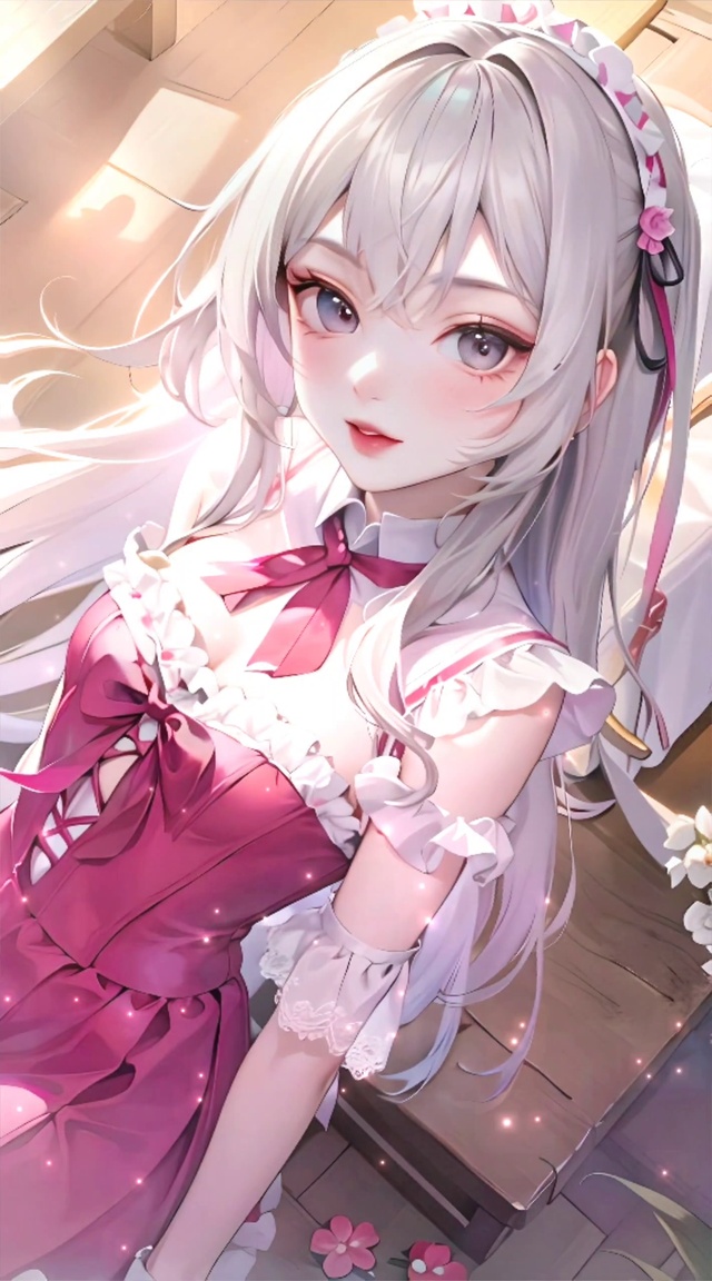 享受阳光的少女