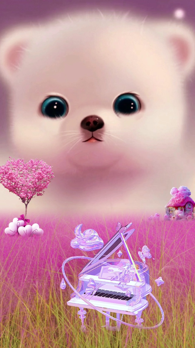 呆萌可爱小奶狗