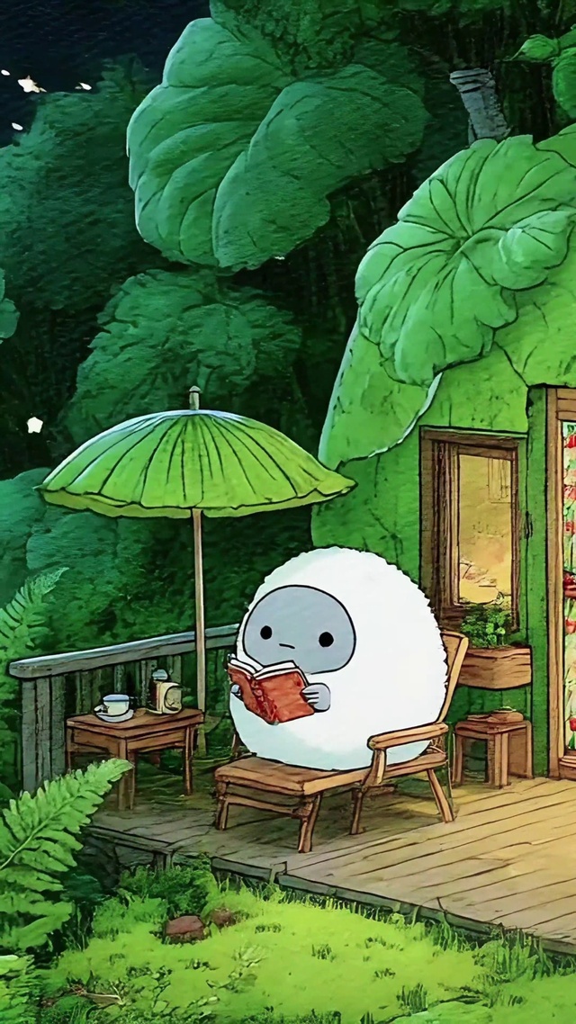 夜读月森星落时