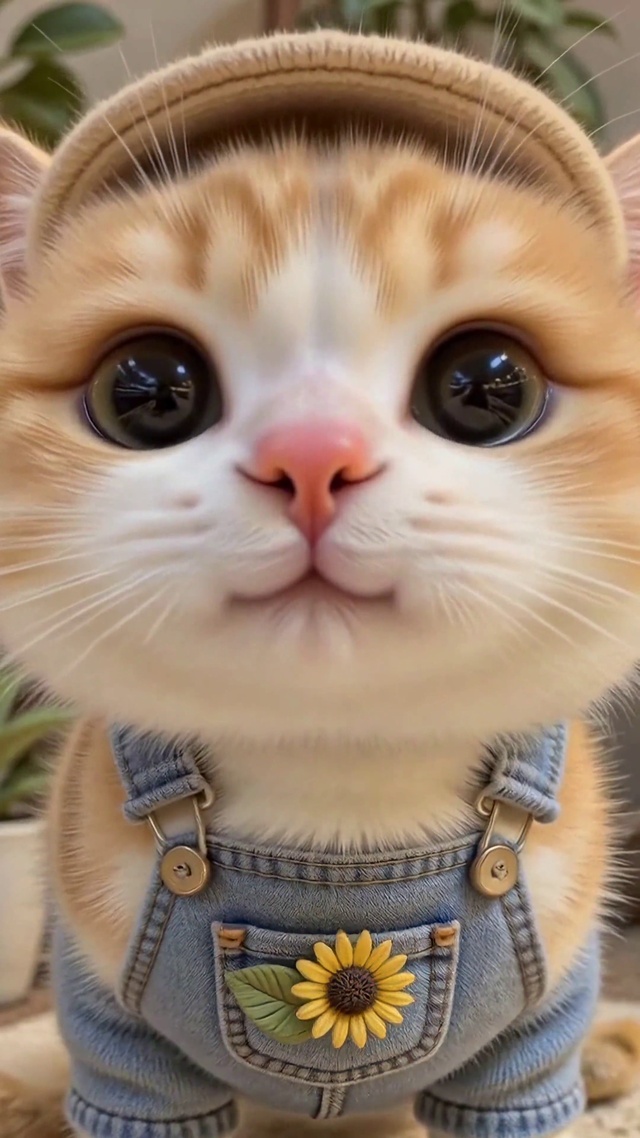超萌治愈居家橘猫