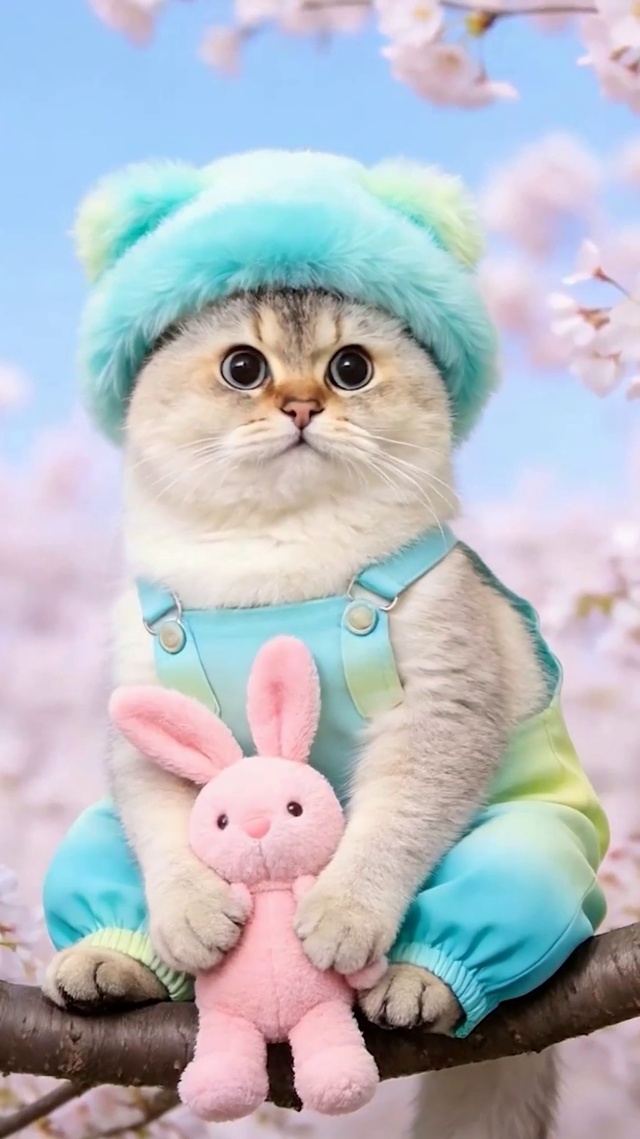 花树上猫咪