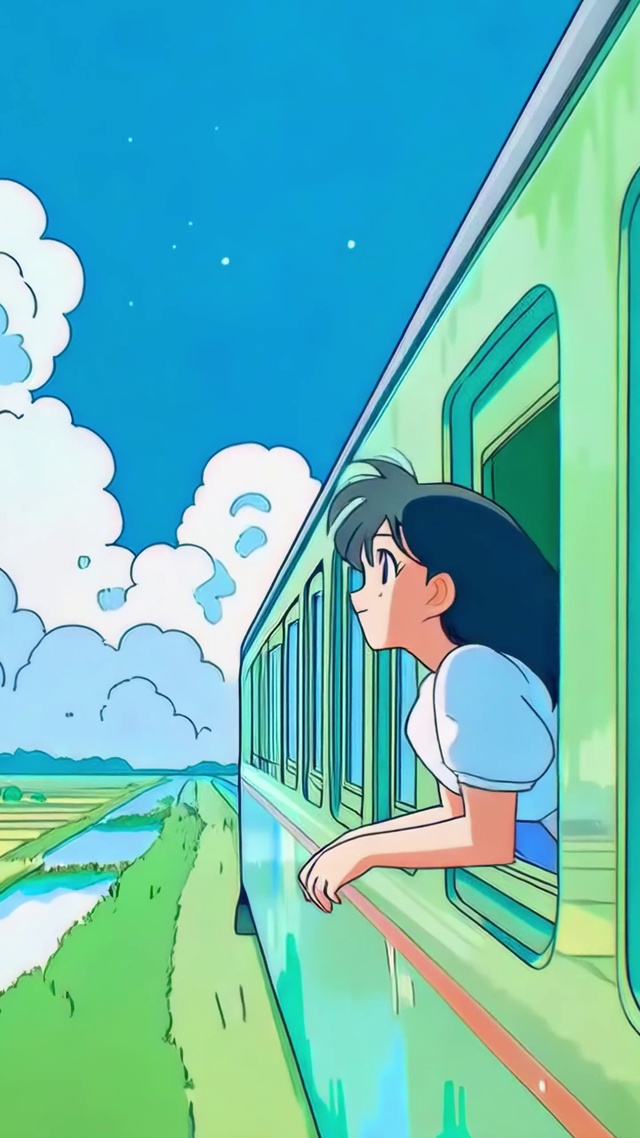 夏日列车与晴空追风少女