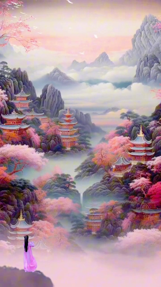 云雾缭绕(风景手机动态壁纸) - 风景手机壁纸下载 - 元气壁纸