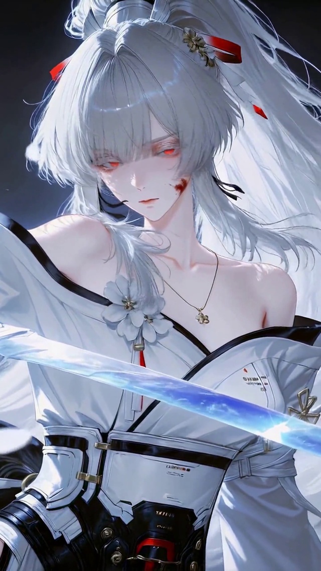 月夜太刀白发美少女绯雪