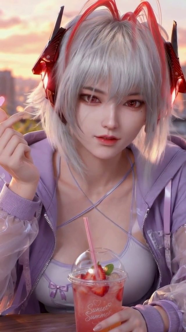 甜美紫调黄昏-麦晓雯