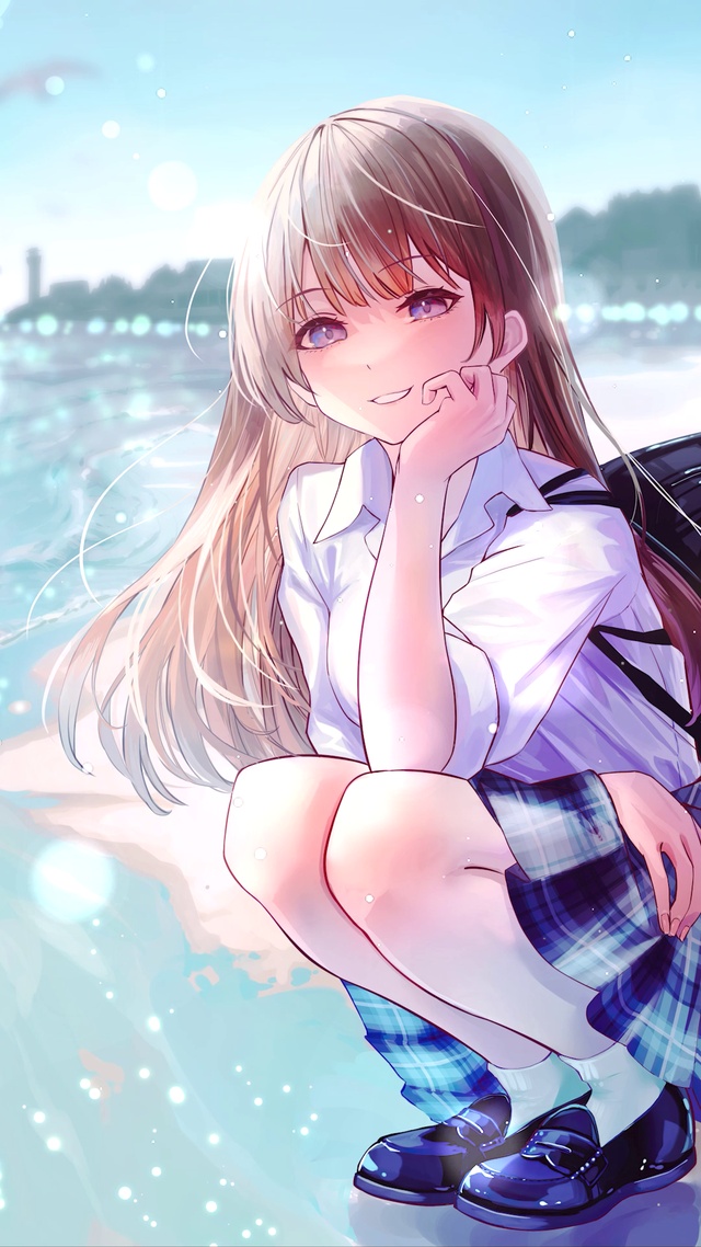 清纯海滩少女