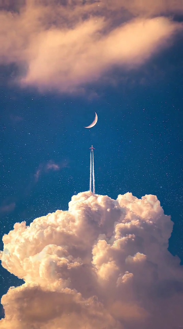 天空白云