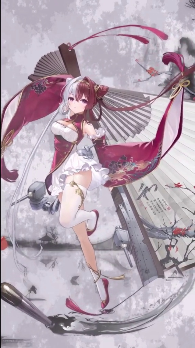 3d舰娘水墨国风古装唯美