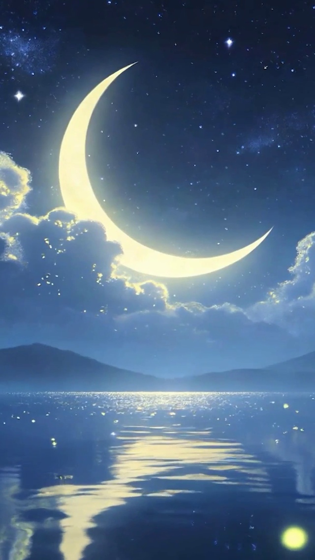 夜景星空树