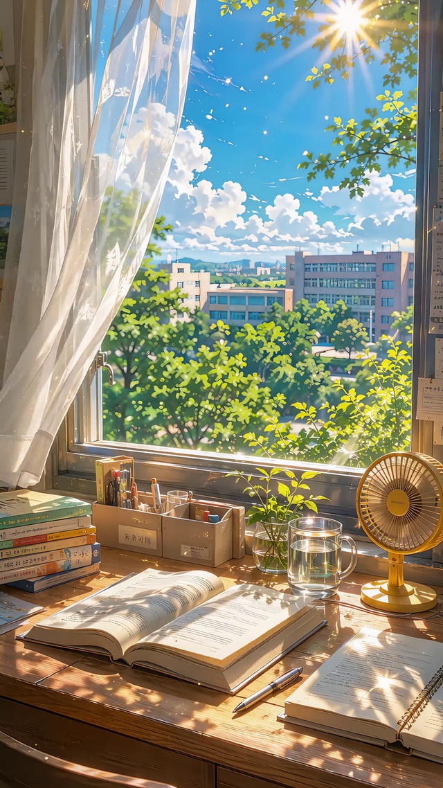 夏日书桌