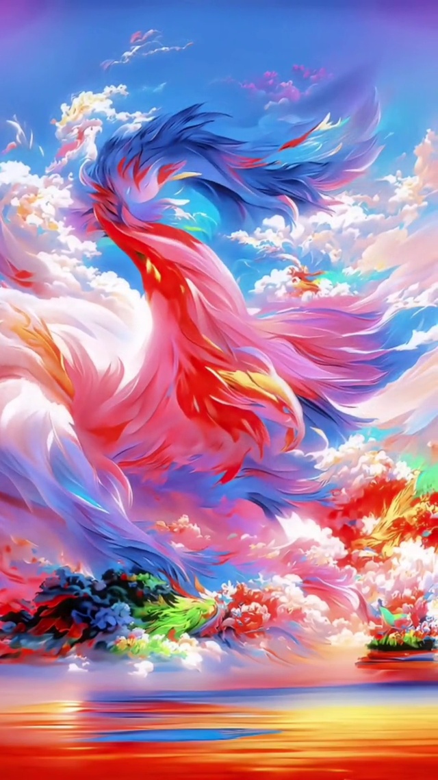 梦幻七彩祥云