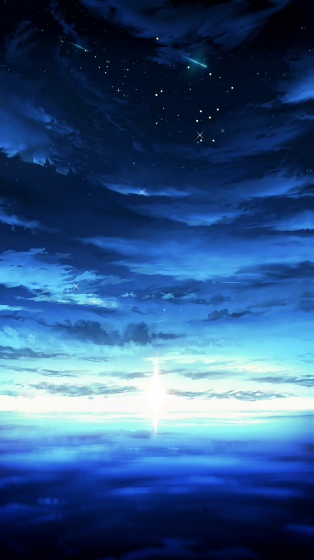 蓝天星空