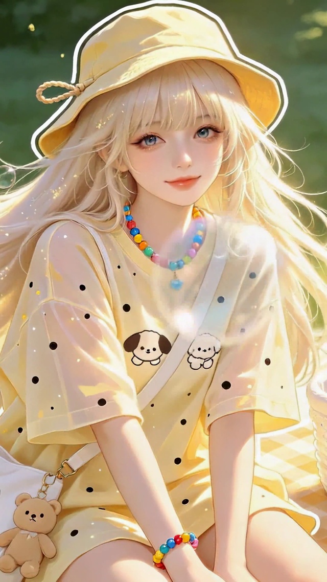 春日野餐可爱美少女