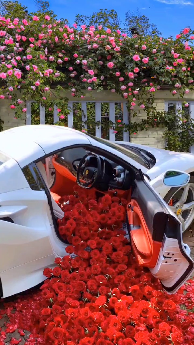 玫瑰花车