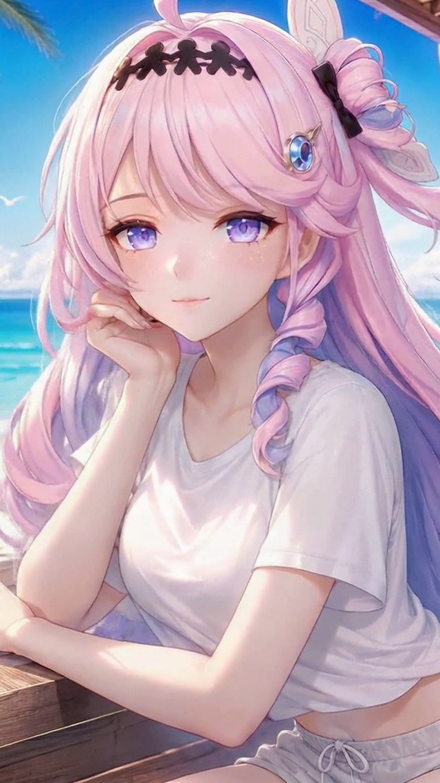 海边露台休憩达妮娅