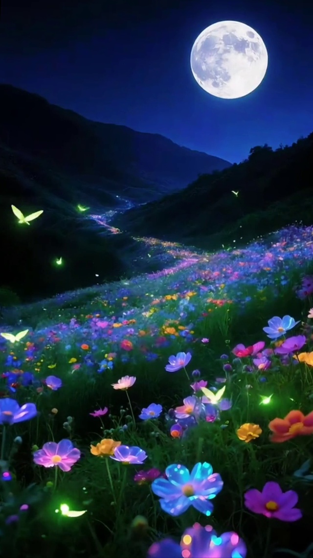 梦幻的夜景