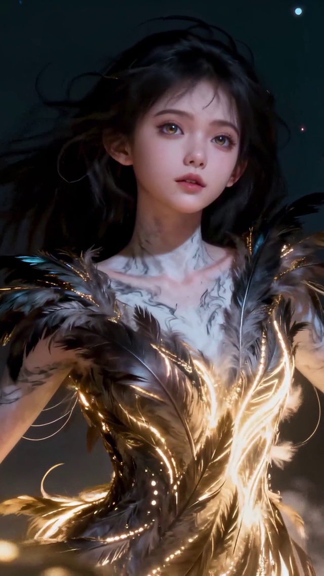 黑羽金芒羽族女神的烬色狂想之舞