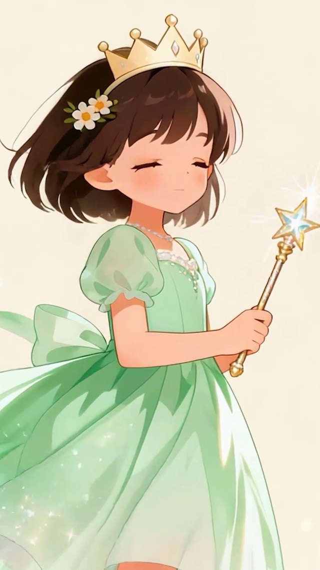 手拿棒棒女孩
