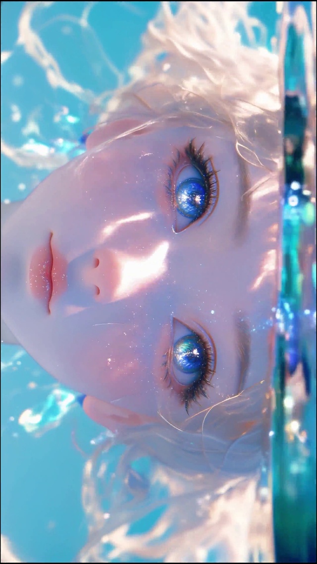 水下眼睛里有星星