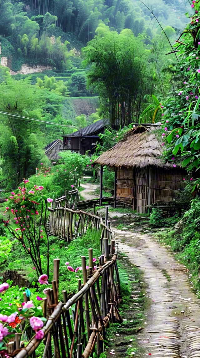 4K唯美乡村小路