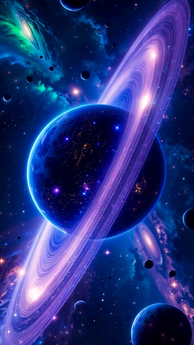 唯美星空星球