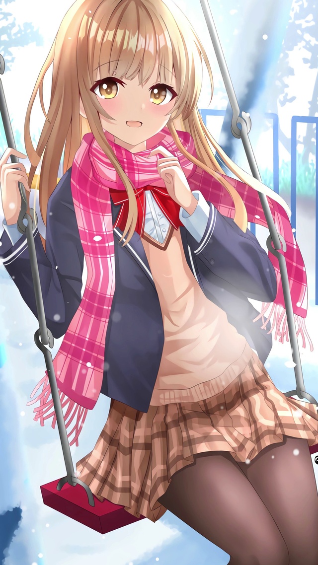 秋千jk黑丝美少女