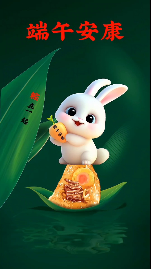 粽是一起，愿你千般好，愿你粽是好运，粽是成功，粽是快乐