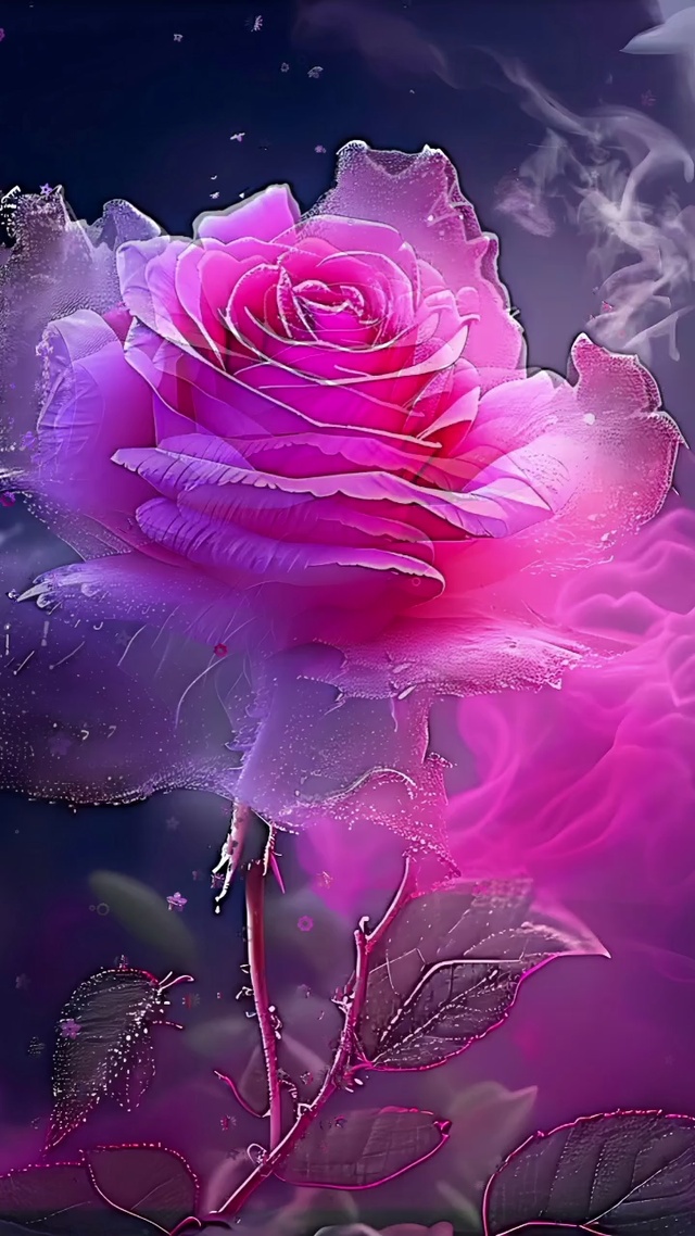 唯美动态玫瑰花壁纸