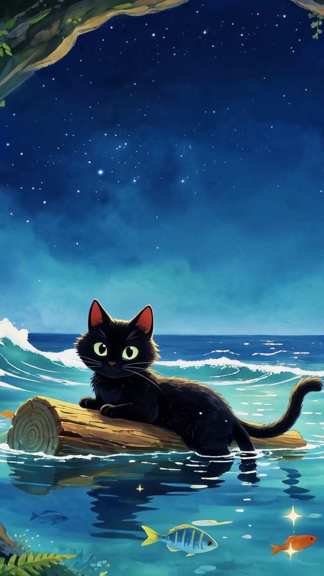 插画小猫