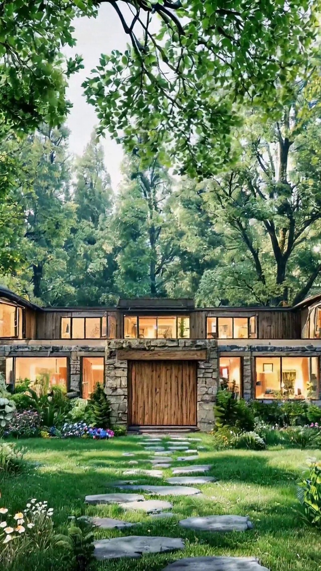 静谧森林中的治愈小屋