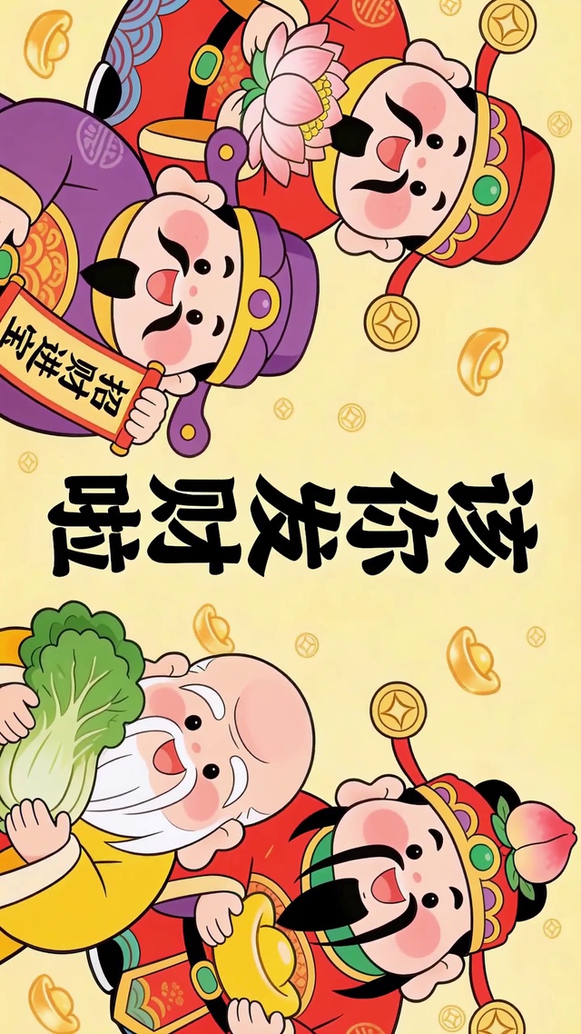 该你发财啦