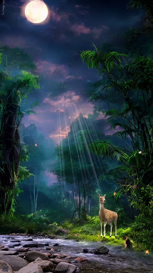 林深时见鹿，海蓝时见鲸，梦醒时见你！