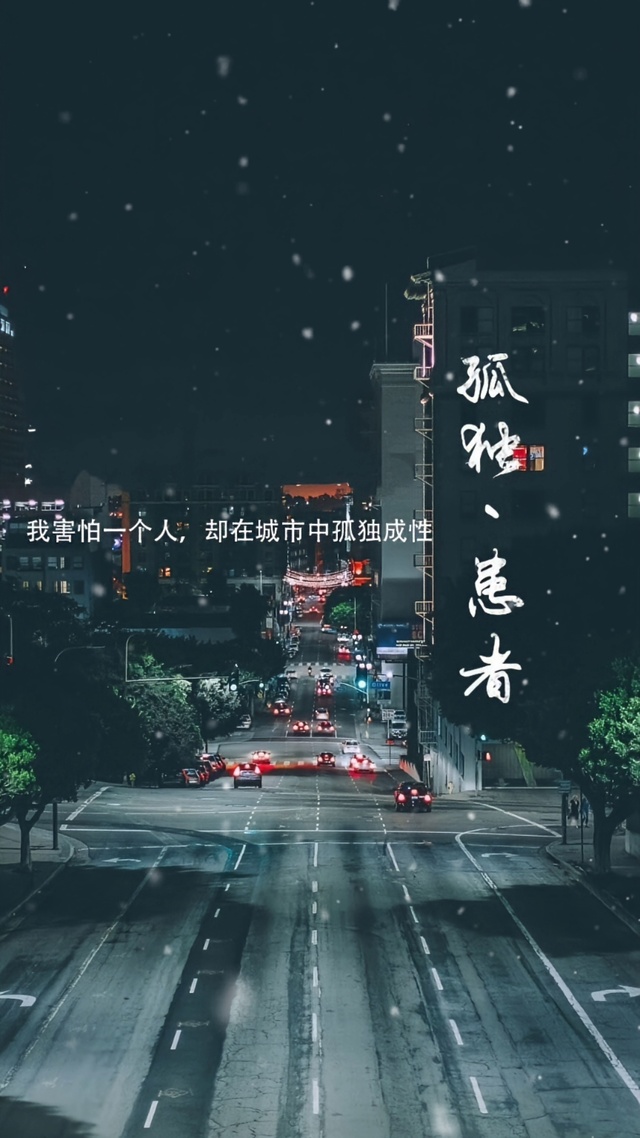 我害怕一个人，却在城市中孤独成性