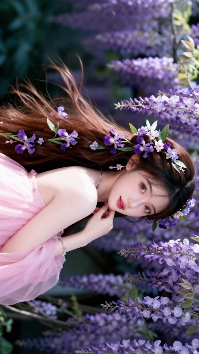 粉色女孩