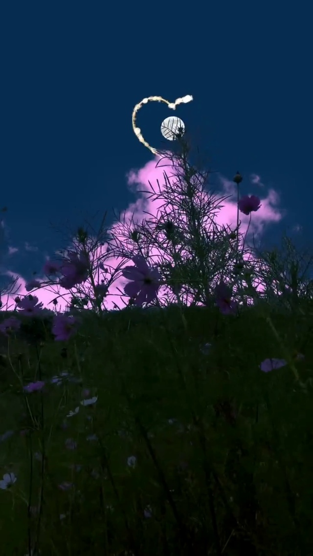 我对月亮许了两个愿望，你个是你在身边 两另一个是在你身边