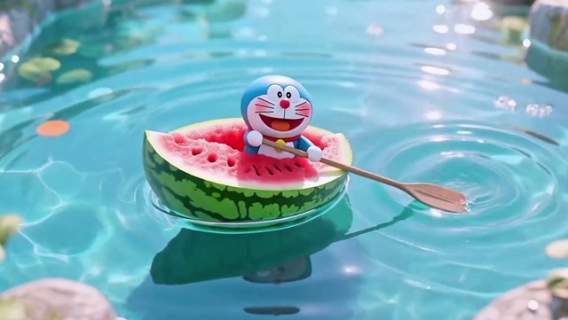 哆啦a梦西瓜船