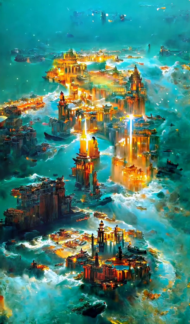 治愈系梦幻空镜海中城