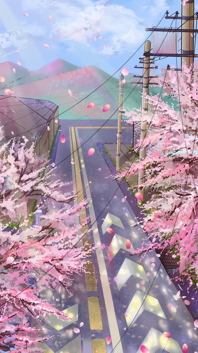 樱花路口