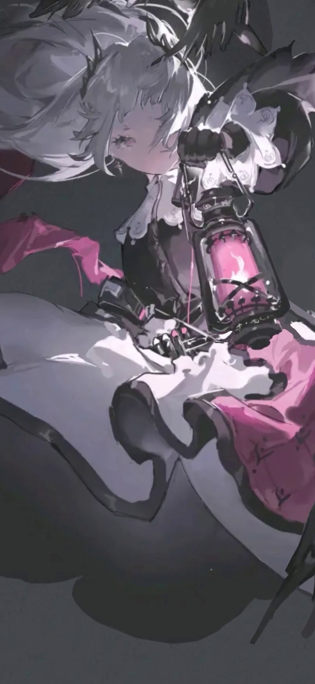 黑夜提灯案天使少女