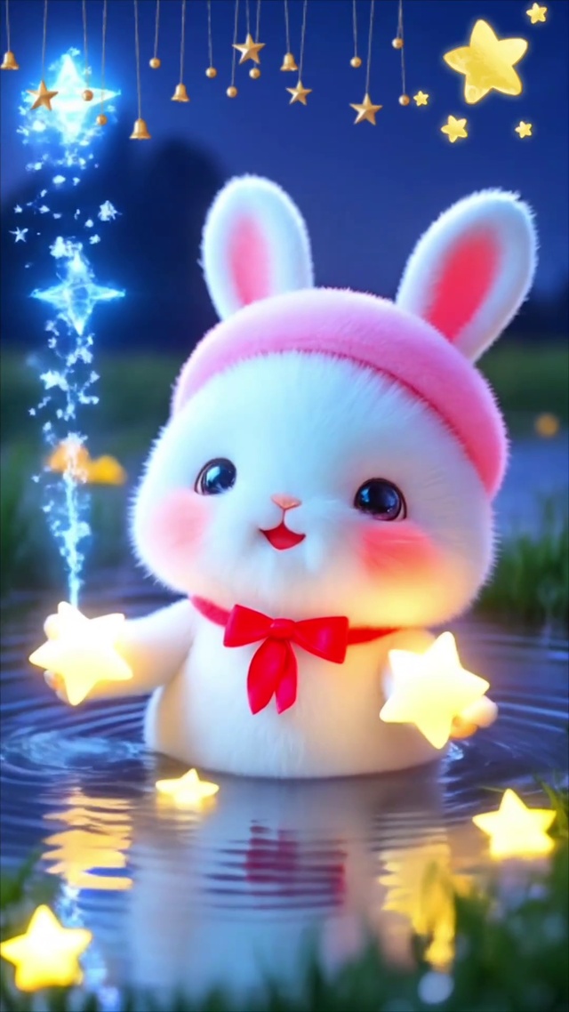 可爱星星兔