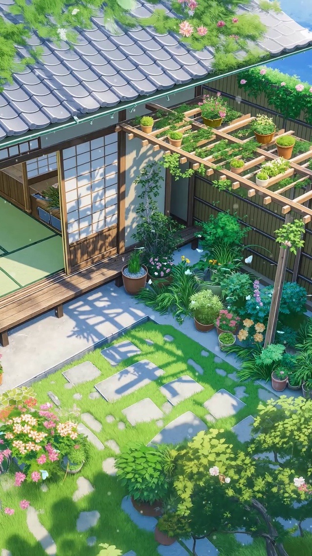 小屋小院绿植