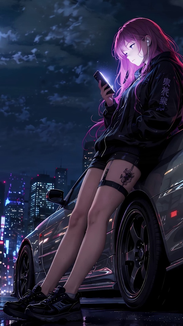 城市汽车美女