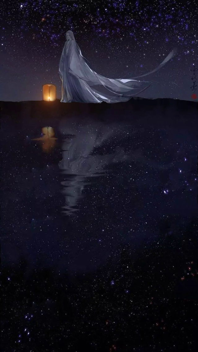 夜空下的你