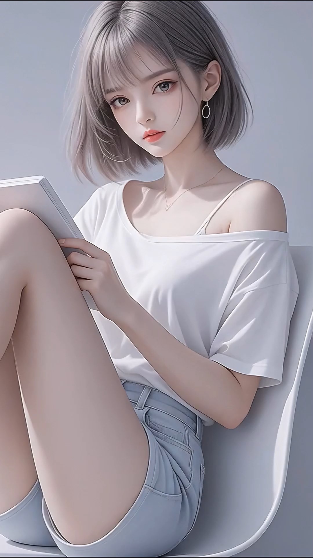 短发御姐风美女高清4k