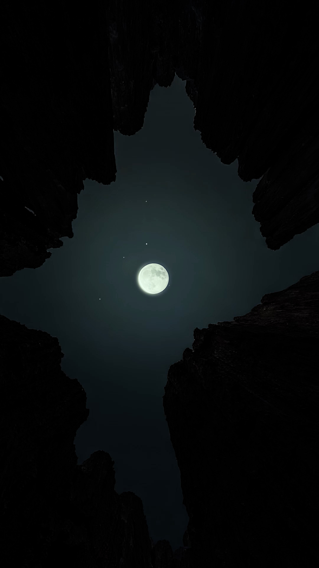夜景月亮
