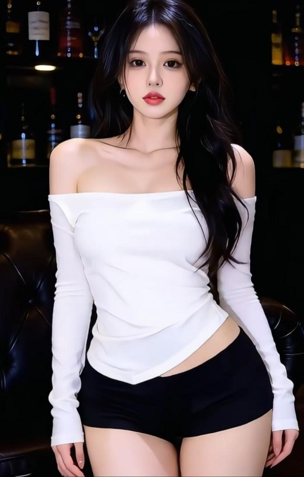 轻柔舞动的精致美女