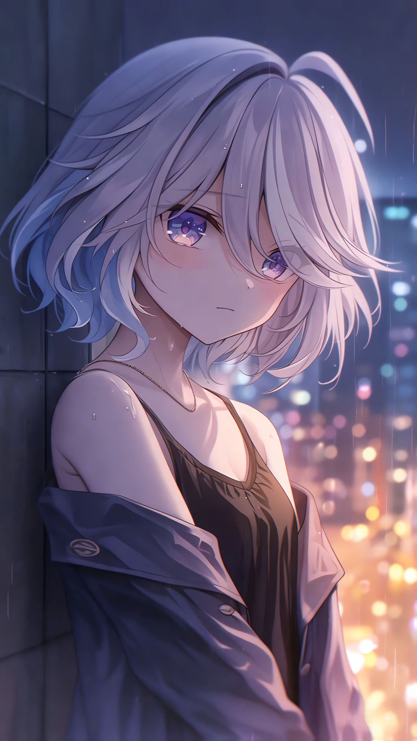 芙宁娜/唯美雨落忧郁