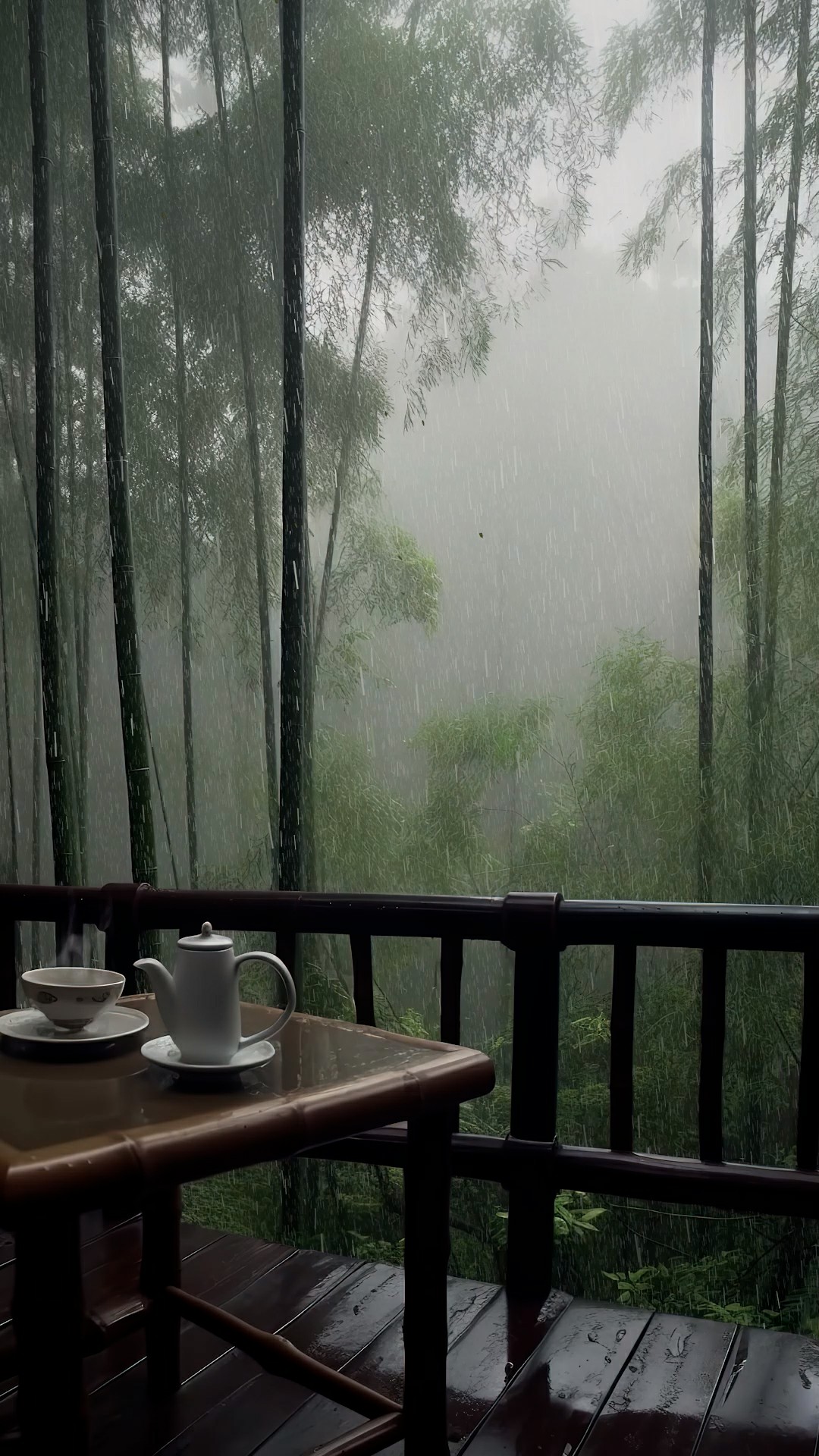 竹林听雨